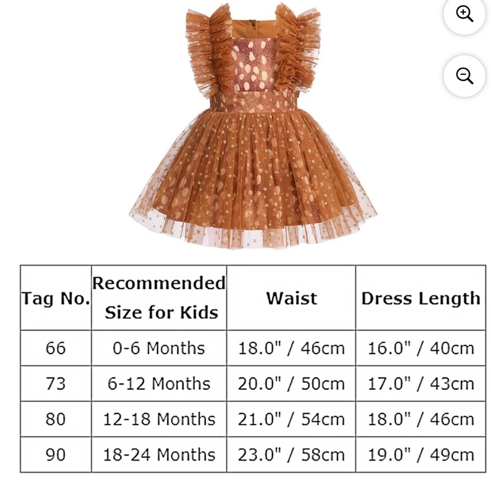 Adorable Brown Ruffled Dress - Picture 7 of 8